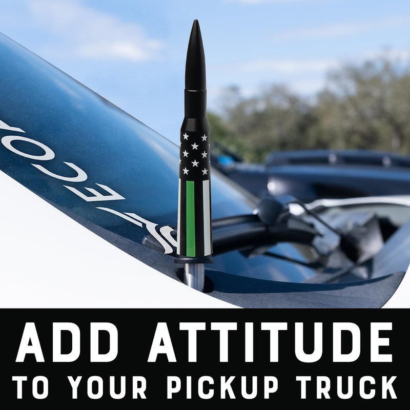 Ecoauto Car Antenna Topper Fits All Chevy & Gmc Truck Model Years - Radio Antenna Topper For Truck Made With Military Grade Aluminum - Anti Chip & Anti Theft Design (Freedom) - Image 3