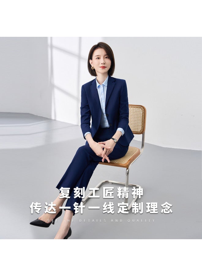 ROMON طقم بدلة نسائي متعدد الاستخدامات، ملابس رسمية للعمل، بدلة مهنية مكونة من قطعتين للنساء - Image 4