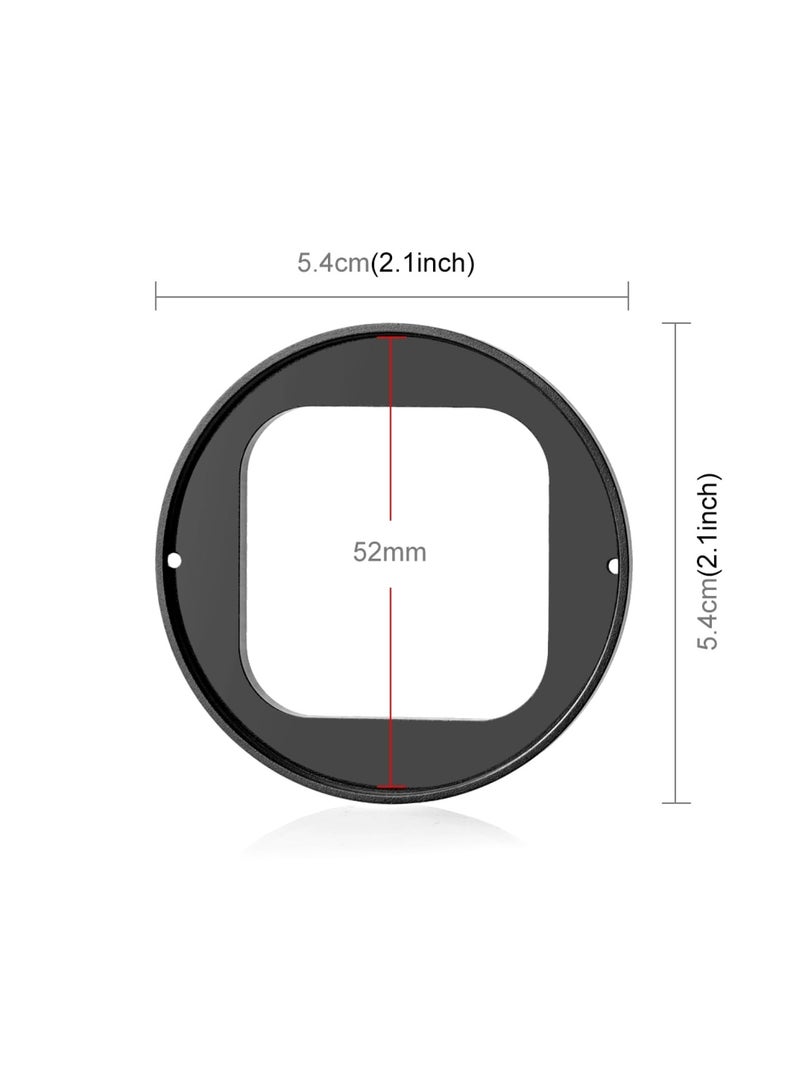 SYOSI Lens Filter Kit for Insta360 Ace Pro, 52mm Filter Adapter Ring, Aluminum Alloy Lens Frame, Metal Protective Frame, UV Lens Cap Protection Cover for Insta360 Ace Pro Action Camera Accessories  - Image 3