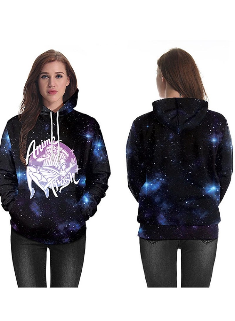 Loquat Japanese Cartoon Anime Peripheral 3D Digital Printing Long Sleeved Hooded Sweater  - Image 2