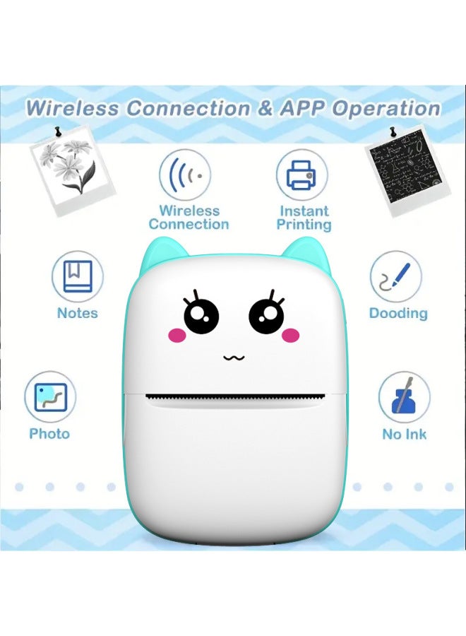 Neutral Mini Label Thermal Printer Mobile Phone Photo Small Portable Pocket Student Wrong Question Printer - Image 3