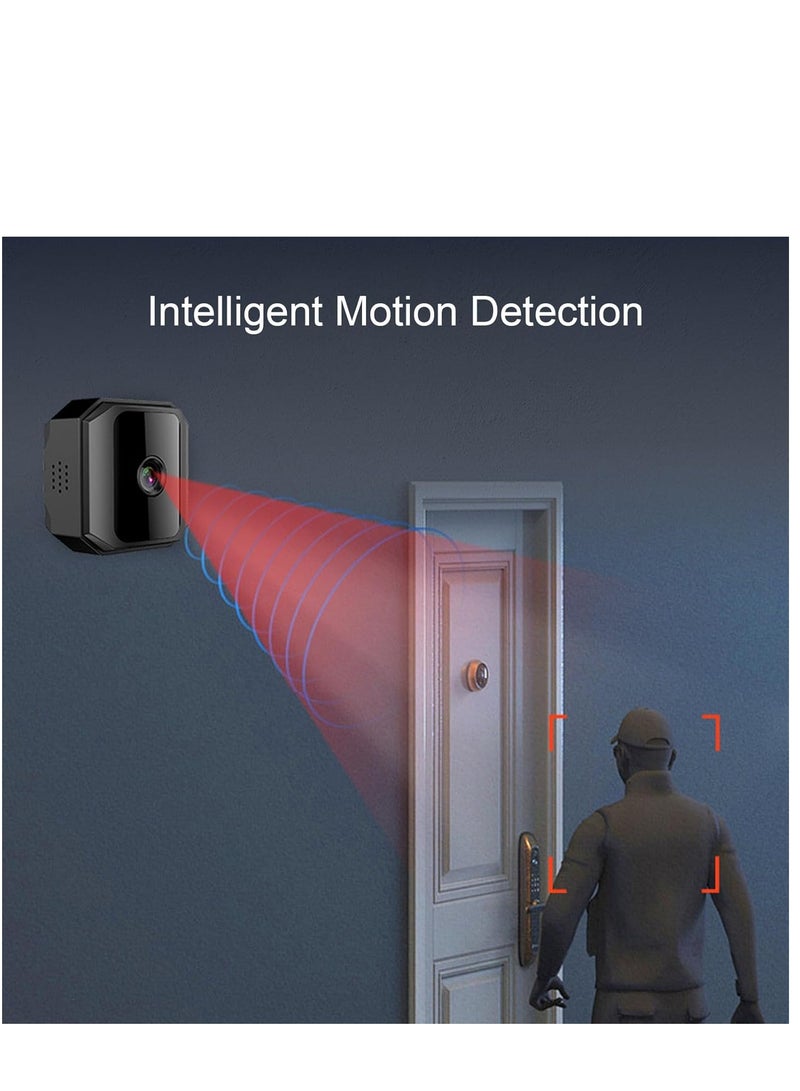 Mini Surveillance Camera 1080P, Portable Small HD Nanny Cam with Night Vision and Motion Detection, Indoor Security Camera with 360° Adjustable Stand, Covert Security Camera for Home (2024 Version) - Image 4