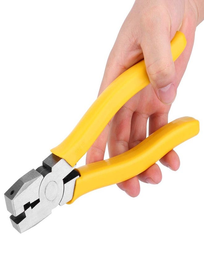 TeamSky V Groove Notch Cutter, 8 in 90 Degree Folding Bending Pliers, Angle Shear Aluminum Frame 90 Degree Scissors Hemming Pliers for Aluminum Alloy Hemming of Wire Slots Cutting V Groove - Image 1