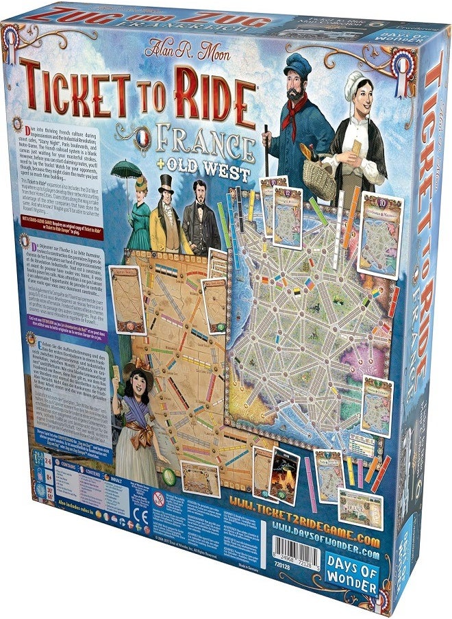 Days of Wonder Ticket to Ride : France + Old West - Board Game  - Image 5