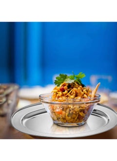 BLACKSTONE Stainless Steel Deep Oval Tray, Perfect for Serving Oval Tray Set of 2 Pcs  - Image 2