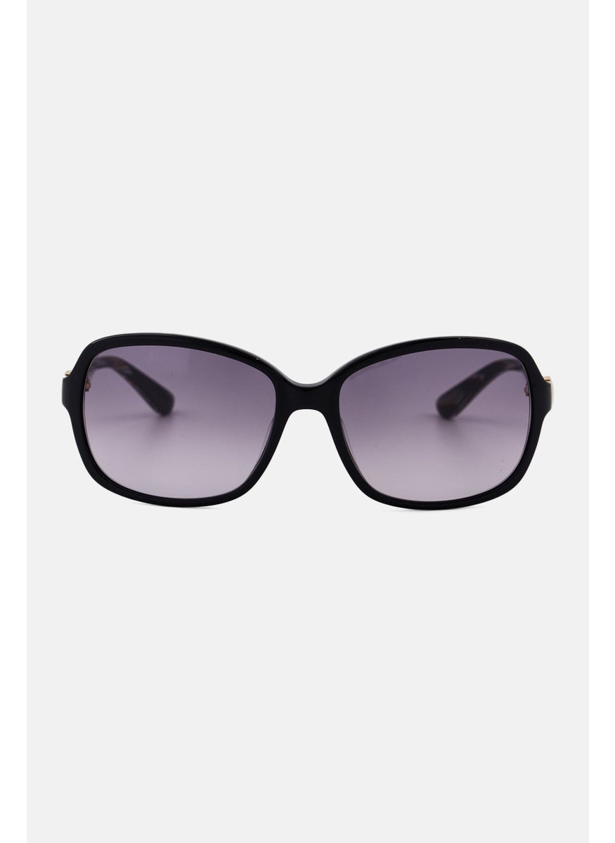 Salvatore Ferragamo - Women SF606S Rectangular Sunglasses, Black - Image 1
