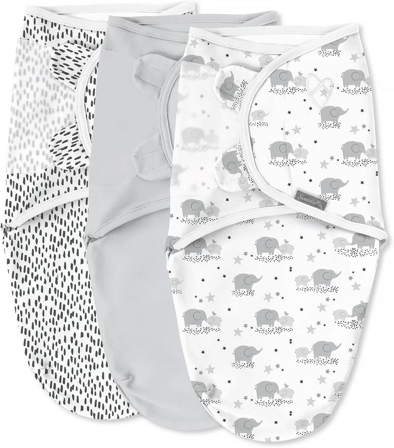 SwaddleMe Original Swaddle - Size Small/Medium, 0-3 Months, 3-Pack (Mama & Me) Easy to Use Newborn Swaddle Wrap Keeps Baby Cozy and Secure and Helps Prevent Startle Reflex - Image 1