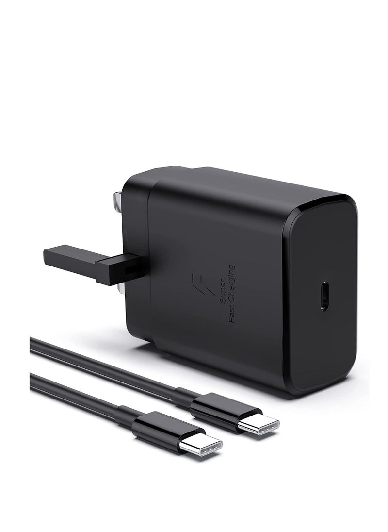 Generic - 45W USB C Super Fast Charger, Power Supply Adapter for Samsung Galaxy Tab S9/S8/S8+ Ultra/Tab S8/Tab S7/S7/S7+/A55, Galaxy S24 Ultra/S23+/S22 Ultra/S22+/S22/S20/Note20, PPS Charger USB C Plu - Image 1
