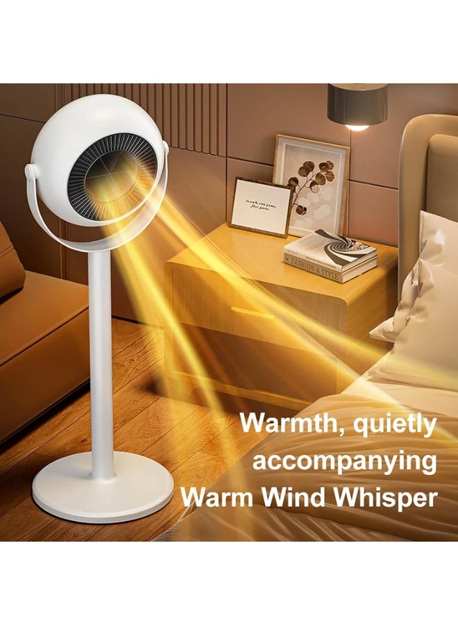Height-adjustable floor heater for quickly heating an entire room, suitable for indoor use in a home or office. - Image 4