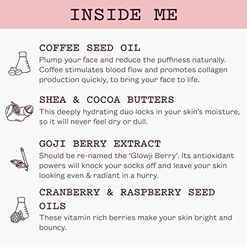 Frank Body Glow Mask | Naturally Derived, Ultra-Hydrating 5min Face Mask | Soothes Skin Instantly, Fights Puffiness & Moisturizes | Made With Shea & Cocoa Butters | 80ml -- 2.71oz - Image 4