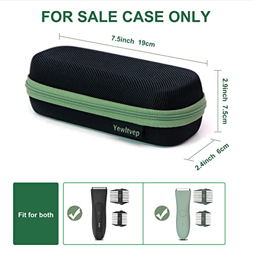 Yewltvep Case for Meridian Shaver, Hard Bags Compatible with MANSPOT Groin Hair Trimmer Without Recharge Dock, Storage Case for Meridian Trimmer with Shockproof Detachable Insert Foam - Image 2