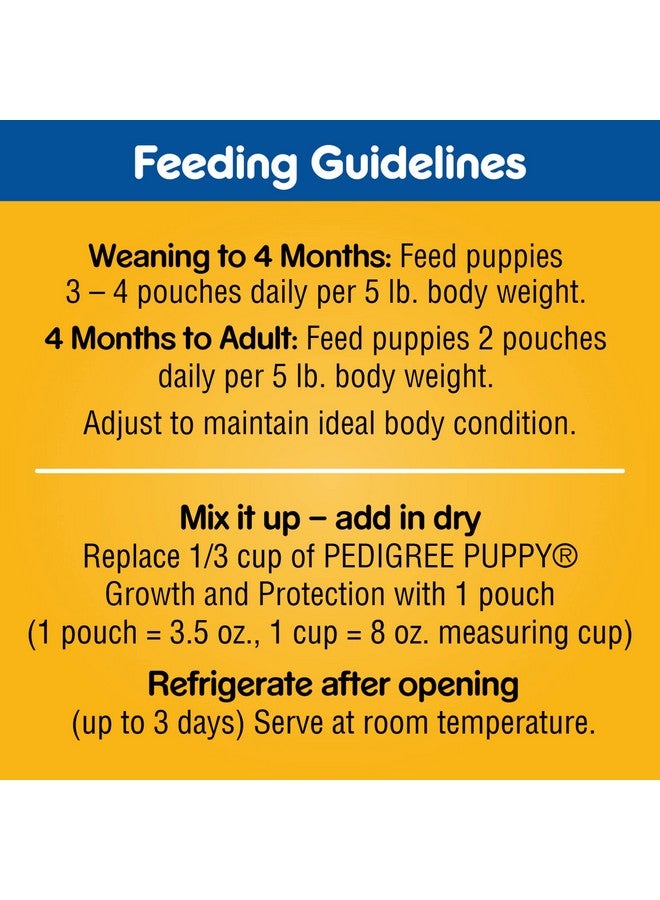بيديجري طعام الكلاب الرطب الناعم من بيدجري بابي، عبوة متنوعة من 8 أكياس، 3.5 أونصة، 8 قطع (عبوة من قطعة واحدة) - Image 4