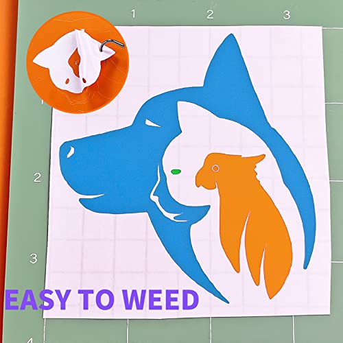 Lya Vinyl 14 Pack Permanent Vinyl, 12" x 12" Glossy Permanent Vinyl Sheets for Cutting Machine, Adhesive Sheets for Mug & Cup & Glass Window, Party Decoration, Craft Cutter, Home Decal - Image 2