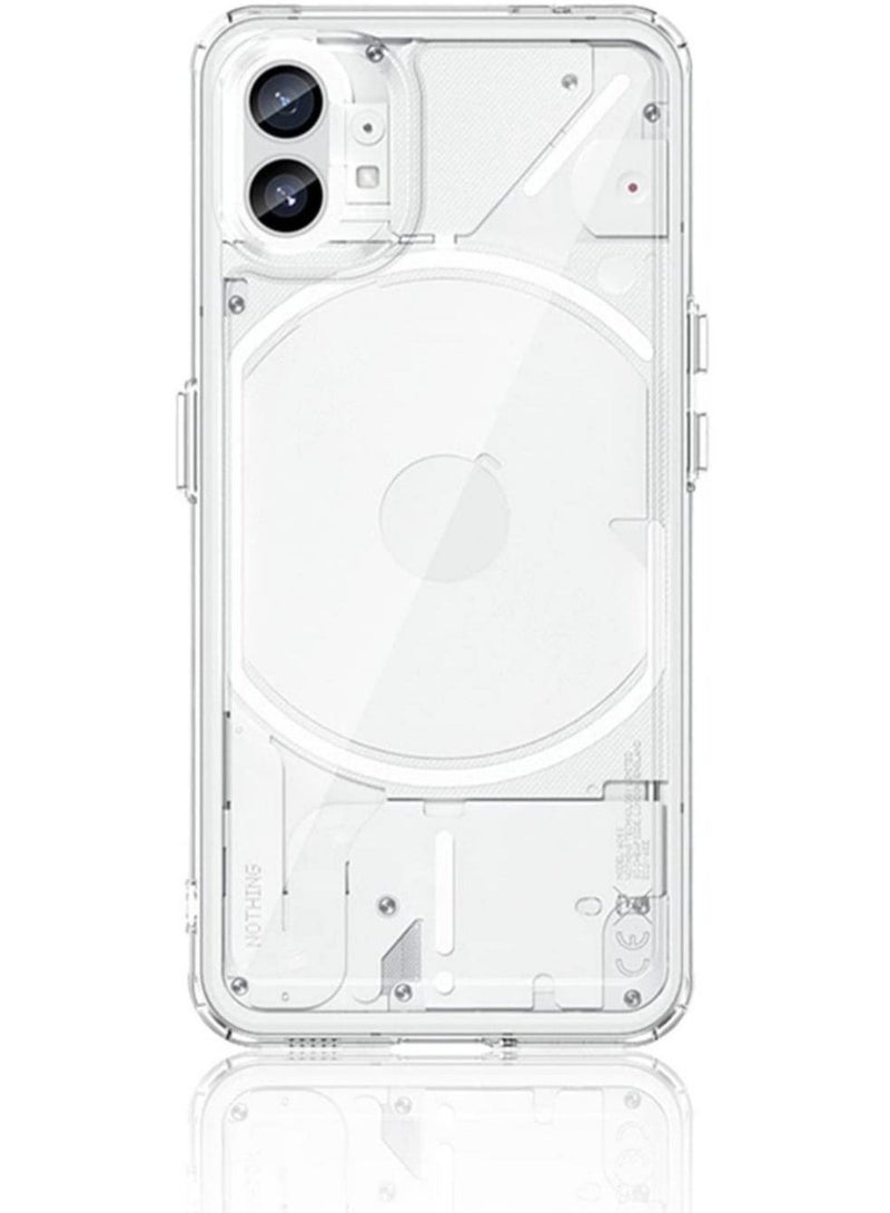 ELTRAZONE ELTRAZONE Case For Nothing Phone (1), Clear Phone Cover Shell Durable TPU+Acrylic Independent Keys Protective Case Cover