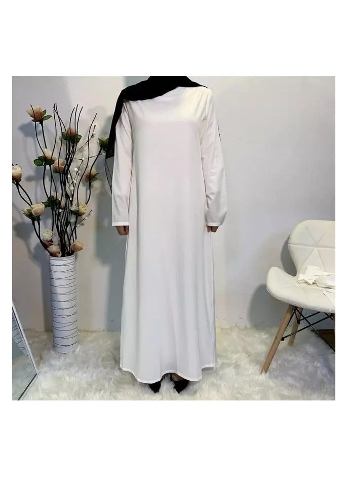 Generic - Silk Smooth Fabric Muslim Belt Robe - Image 1