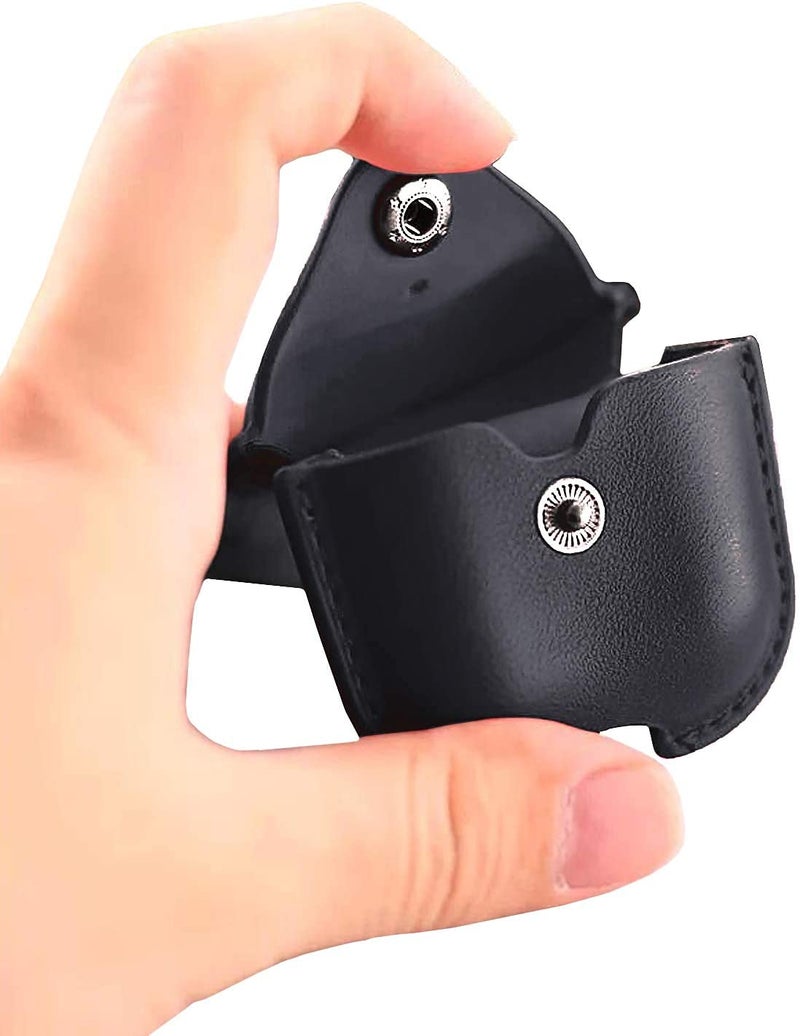 Meyaar Leather Case Cover Only Compatible with Boat Airdopes 141 & Boat Airdopes 148 (Earbuds Not Included) (Leather Black) (NOT Made for 141 ANC) - Image 3