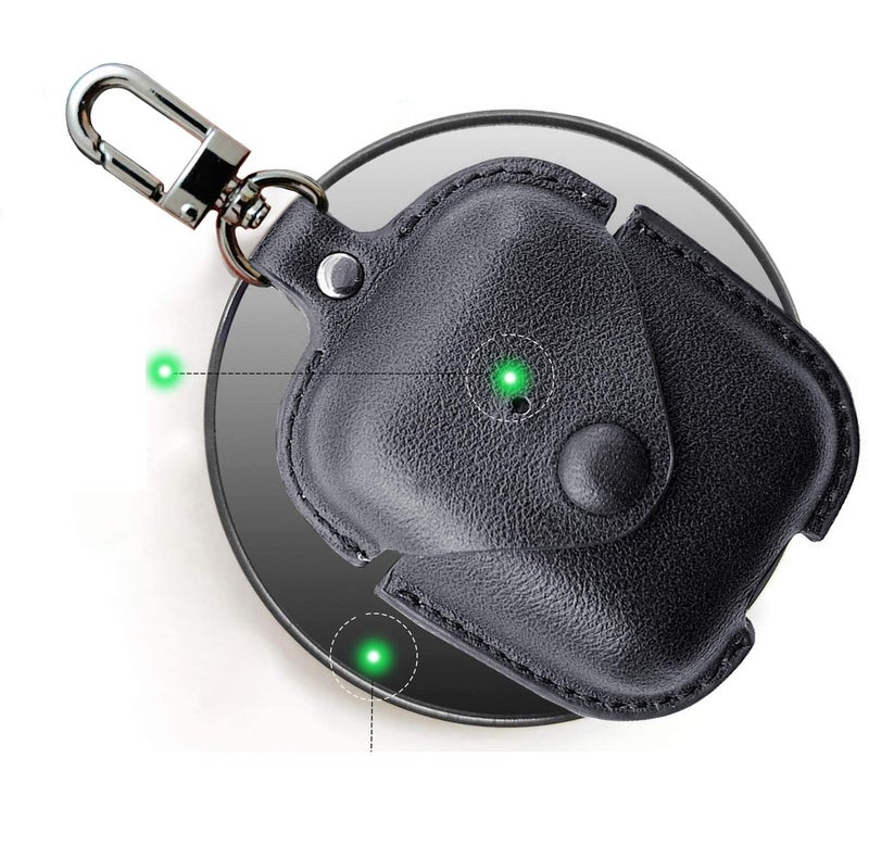 Meyaar Leather Case Cover Only Compatible with Boat Airdopes 141 & Boat Airdopes 148 (Earbuds Not Included) (Leather Black) (NOT Made for 141 ANC) - Image 4