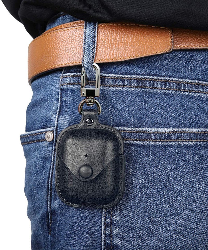 Meyaar Leather Case Cover Only Compatible with Boat Airdopes 141 & Boat Airdopes 148 (Earbuds Not Included) (Leather Black) (NOT Made for 141 ANC) - Image 5