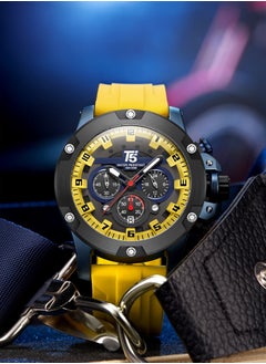 T5 T5 Men's Chronograph Silicone strap Watch  - Image 2