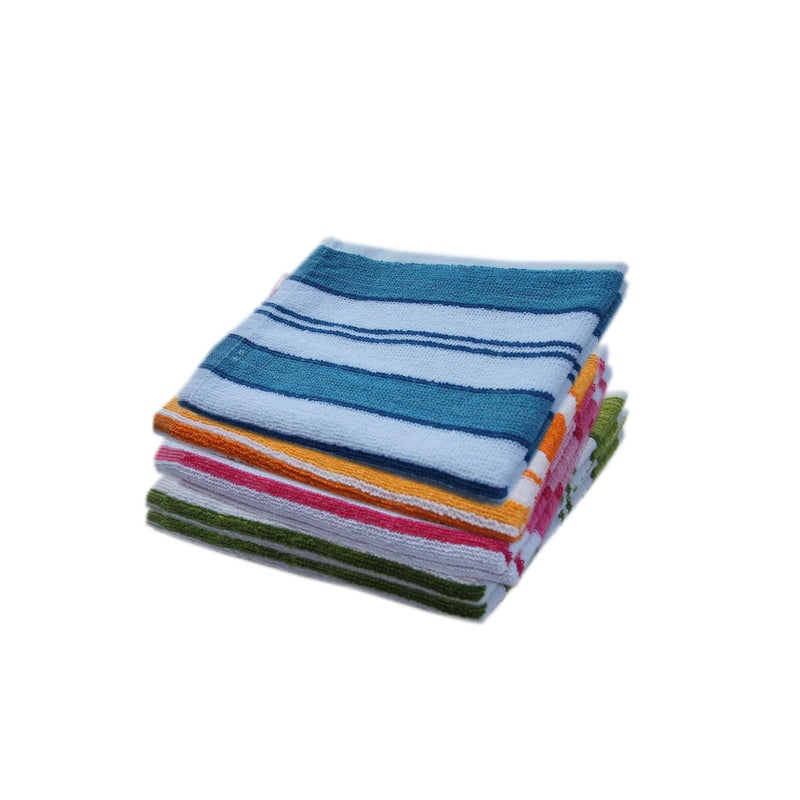 Space Fly 100% Cotton 450Gsm Gym Workout And Yoga Hand Towels (Multi Color) (Set Of 4) - Image 1