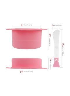 SYOSI Silicone Wax Warmer Pot, Non-Stick Wax Pot Silicone Bowl Replacement, Reuse Waxing Bowl, Wax Melt Warmer Liner With 2Pcs Silicone Spatulas for Hair Removal  - Image 3