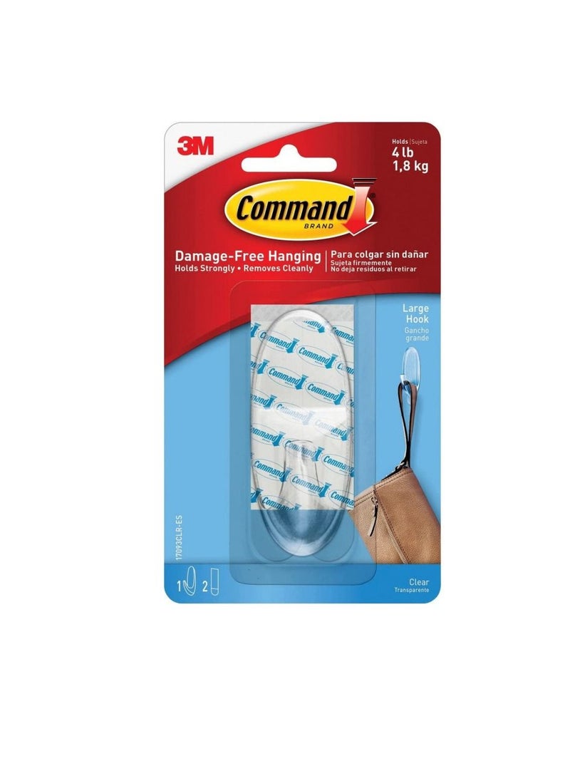 3M Clear Large Hook - Image 1