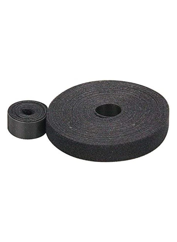 Promass Extra Long Cable Management 10 Meters, Reusable Cable Organizer, Adjustable Wire Ties with Hook and Loop Fastener, Black - Image 1