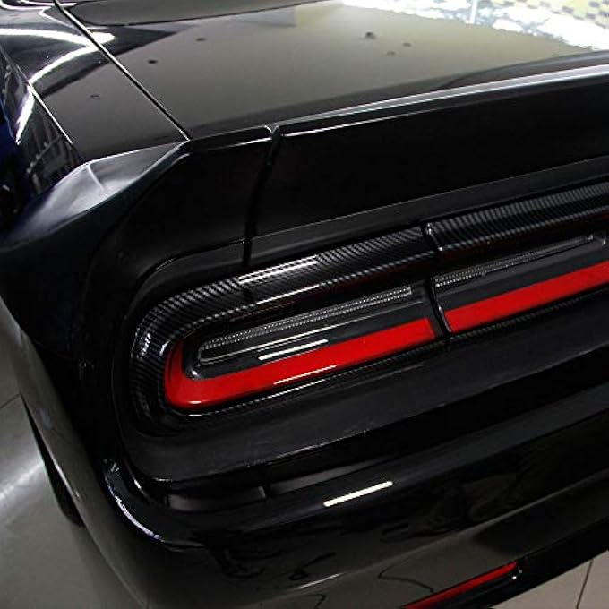 Niathi Fit For Challenger Taillight Cover Trim Carbon Fiber Accessories For Dodge Challenger 20152023 - Image 3