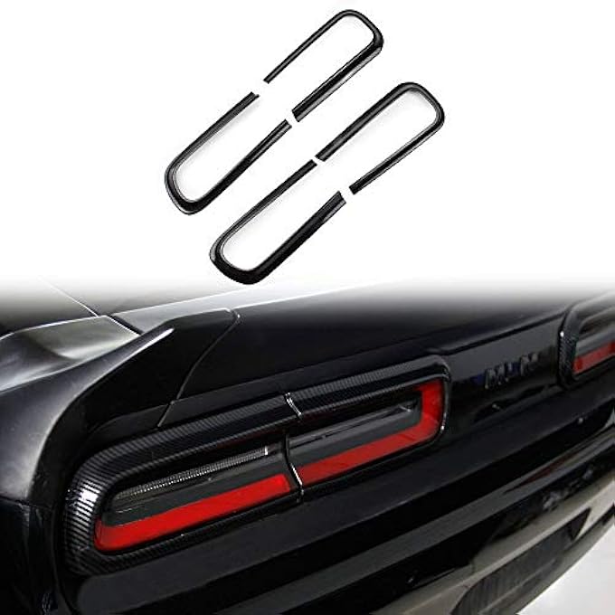 Niathi Fit For Challenger Taillight Cover Trim Carbon Fiber Accessories For Dodge Challenger 20152023 - Image 1