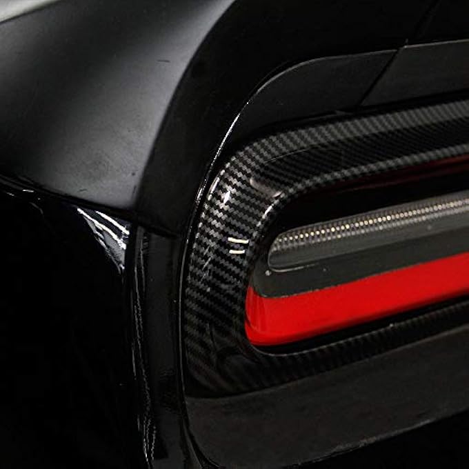 Niathi Fit For Challenger Taillight Cover Trim Carbon Fiber Accessories For Dodge Challenger 20152023 - Image 2