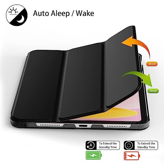 ProElite Cover for OnePlus Pad Go 11.35 inch Case Cover, Transparent Flip Case Cover for OnePlus Pad Go 11.35 inch 2023 with Stylus, Support Auto Sleep Wake, Black - Image 5