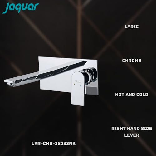 JAQUAR Lyric Series Exposed Part Kit of Single Lever Basin Mixer Wall Mounted Consisting of Operating Lever, Cartridge Sleeve, Wall Flange, Nipple & Spout (Compatible with ALD-233N & ALD-235N) - Image 3