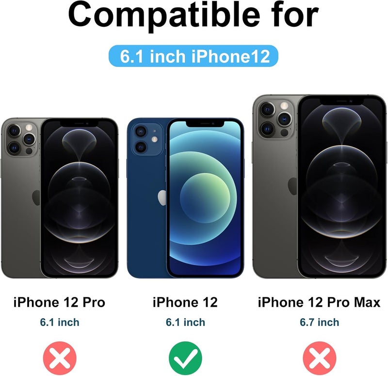 Demark iPhone 12/12 Pro Magnetic Case (Compatible with MagSafe)(10 FT Military Grade Drop Protection) Slim Translucent Matte Shockproof with Anti-Fingerprint iPhone 12/12 Pro Phone Case (Wine) - Image 5