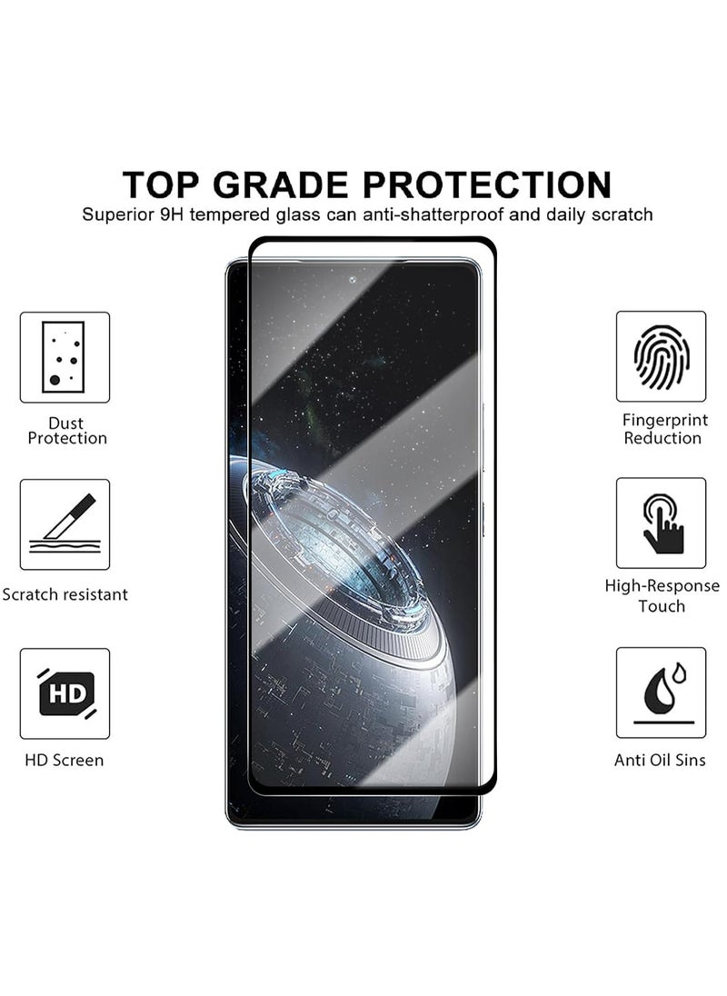 [1+2 مجموعة] جراب واقٍ للشاشة لهاتف Motorola Moto G85، جراب مغناطيسي للسيارة مع وظيفة التبريد ومقاومة السقوط، 2 غطاء مقسّى