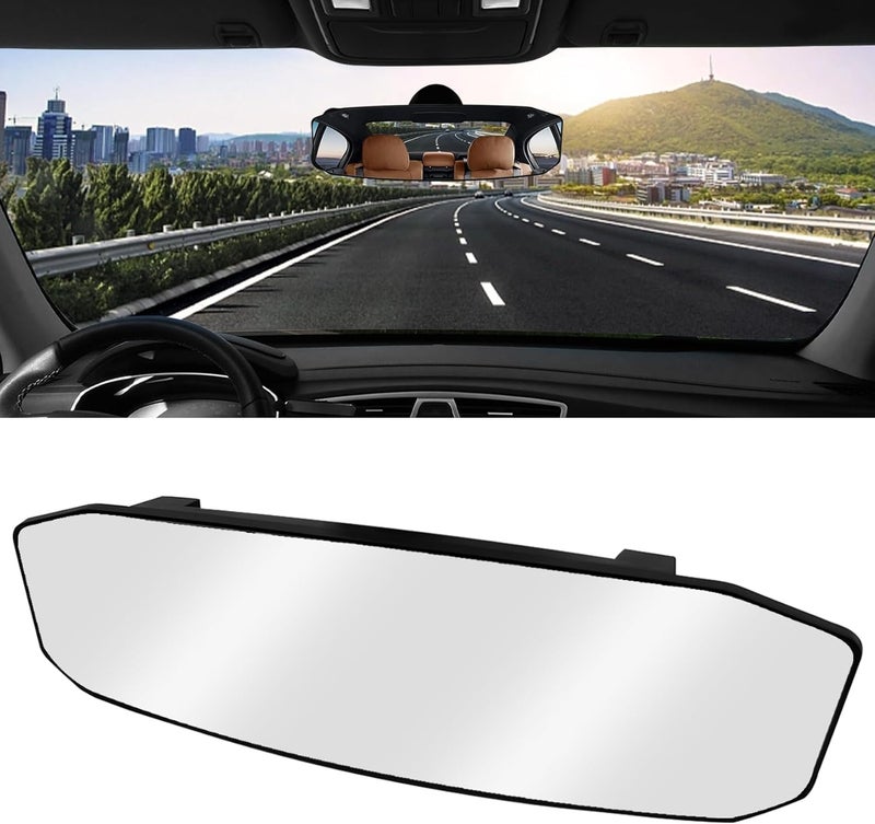 NTNEV 12''x3.5'' Panoramic Rear View Mirror - Image 1
