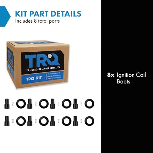 TRQ Engine Ignition Coil Boot Kit Set of 8 for Toyota Lexus 4,3L 4.7L V8 New - Image 2