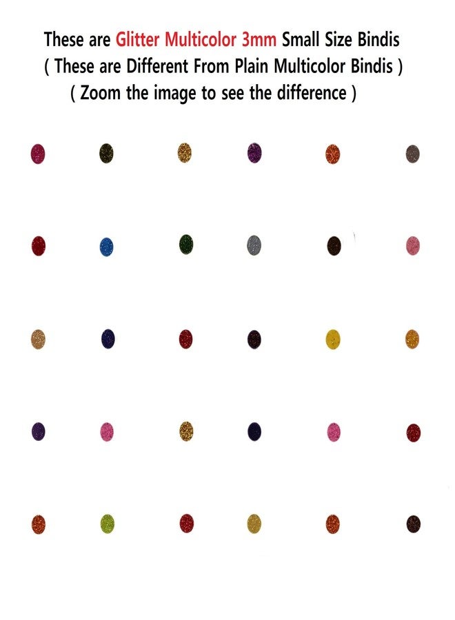 فاما ملصقات كومكوم صغيرة مستديرة متعددة الألوان لامعة براقة من فاما فاشنز، ملصقات جبين لامعة فاخرة للنساء والسيدات (مقاس 3 مم، عبوة من 180 بيندي) - Image 4