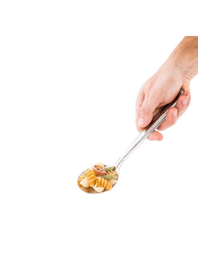 Restaurantware 9 Inch x 2.2 Inch Serving Spoon, 1 Perforated Catering Spoon - Polished Finish, Dishwashable, Stainless Steel Buffet Spoon, Serving Utensil For Parties, Catering, Banquets, or Homes - Image 2