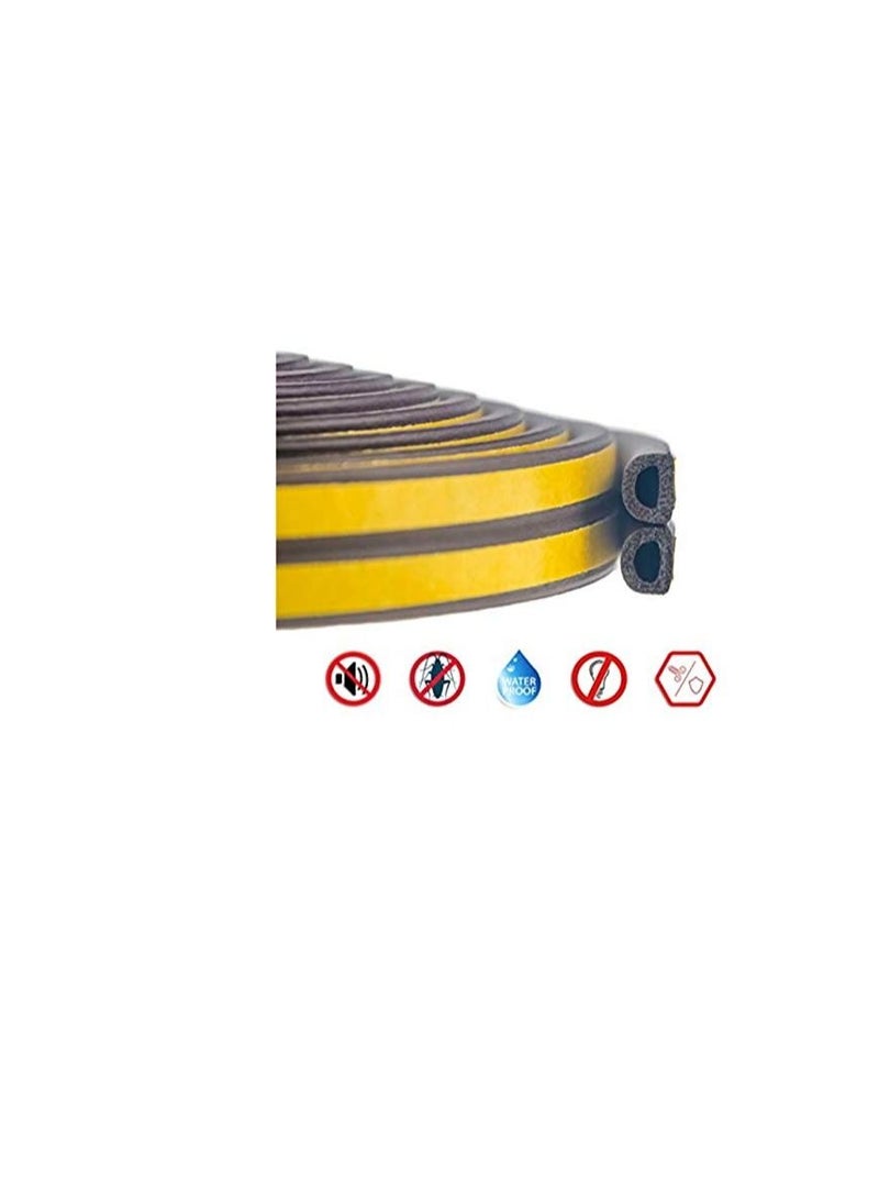 Beorol Sealing Tape Self Adhesive 'D' Profile Brown 2 x 3Mtrs DBR6 Beorol - Image 2