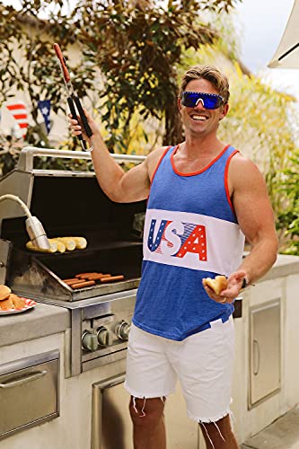 Tipsy Elves Men's USA Tank Top Size Large - Image 5