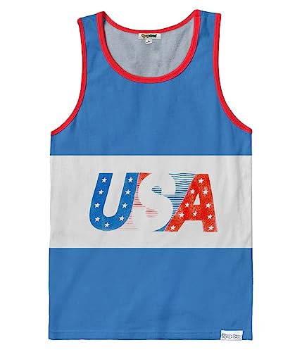 Tipsy Elves Men's USA Tank Top Size Large - Image 1