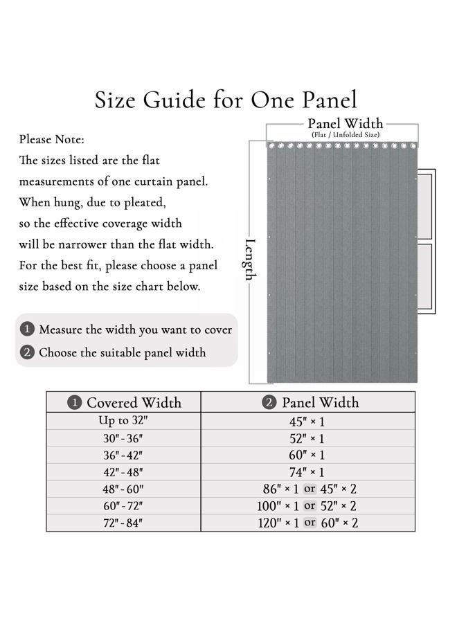 HMYI Interiors Vertical Shades, Fabric Shades for Sliding Glass Doors, Patio Doors & Large Windows for Home or Office, 1 Panel, W100 x L84, Grey - Image 3