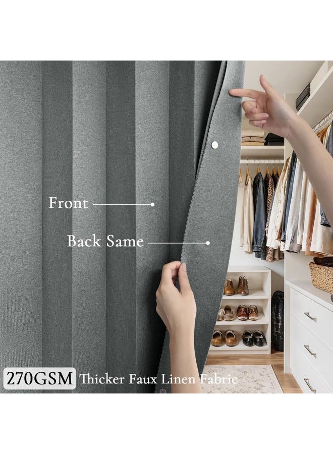 HMYI Interiors Vertical Shades, Fabric Shades for Sliding Glass Doors, Patio Doors & Large Windows for Home or Office, 1 Panel, W100 x L84, Grey - Image 5
