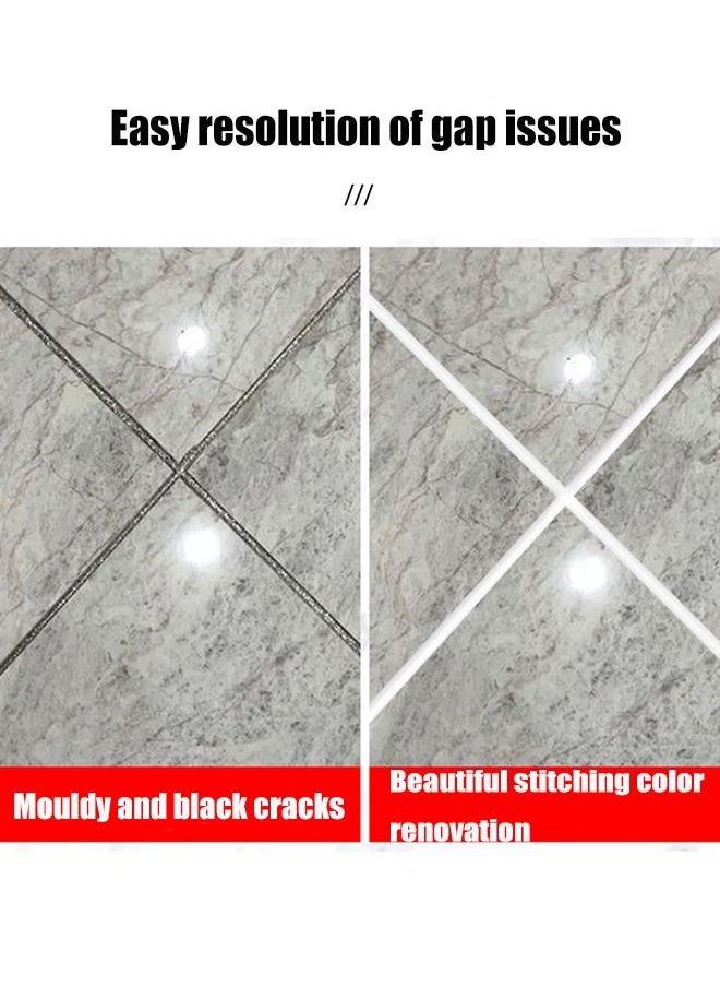 KASTWAVE 4 Pieces Tile Pen Wall Grout Restorer Pen, High Quality Wear Resistant Pen Tip Waterproofing After Drying, for Restoring Tile Grout Wall Floor Bathrooms and Kitchen, White  - Image 5