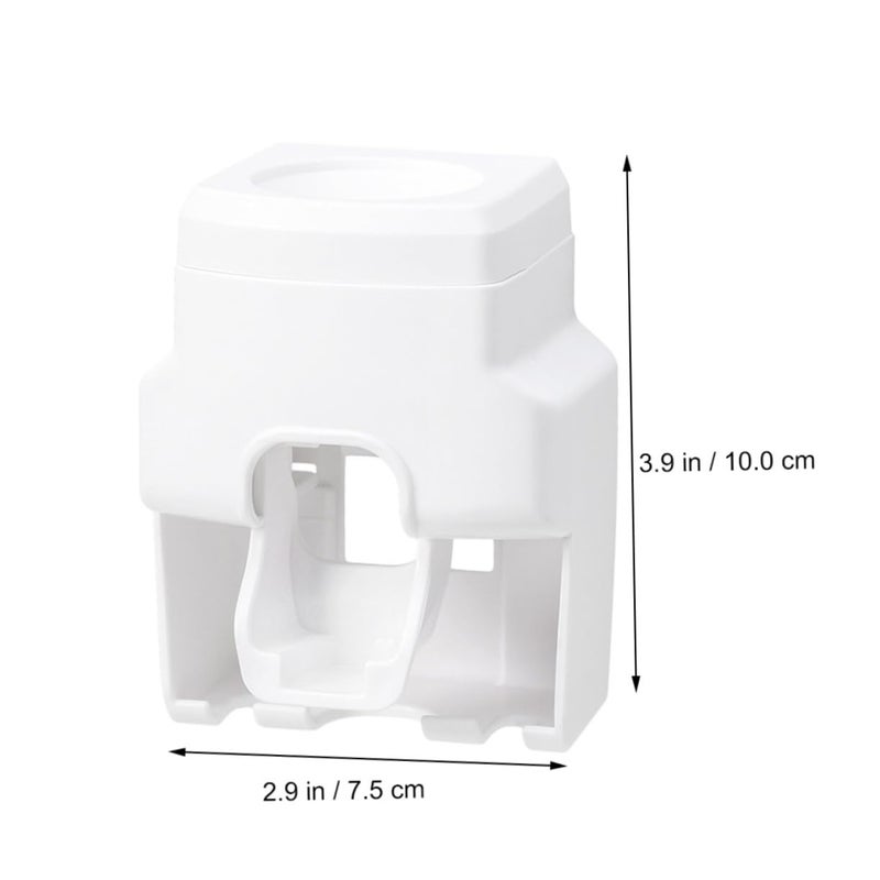Wall Mounted Toothpaste Holder With Drain Rack Easy Installation For Bathroom - Image 5