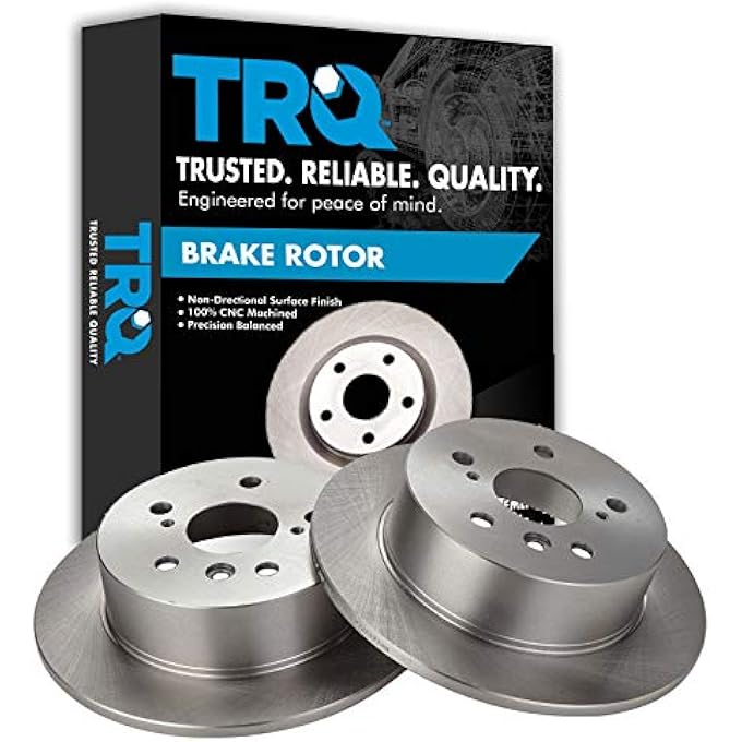 ريحني مجموعة دوارة الفرامل الخلفية TRQ 20082012 لسيارة تويوتا أفالون 20072011 تويوتا كامري 20072012 لكزس ES350 - Image 1