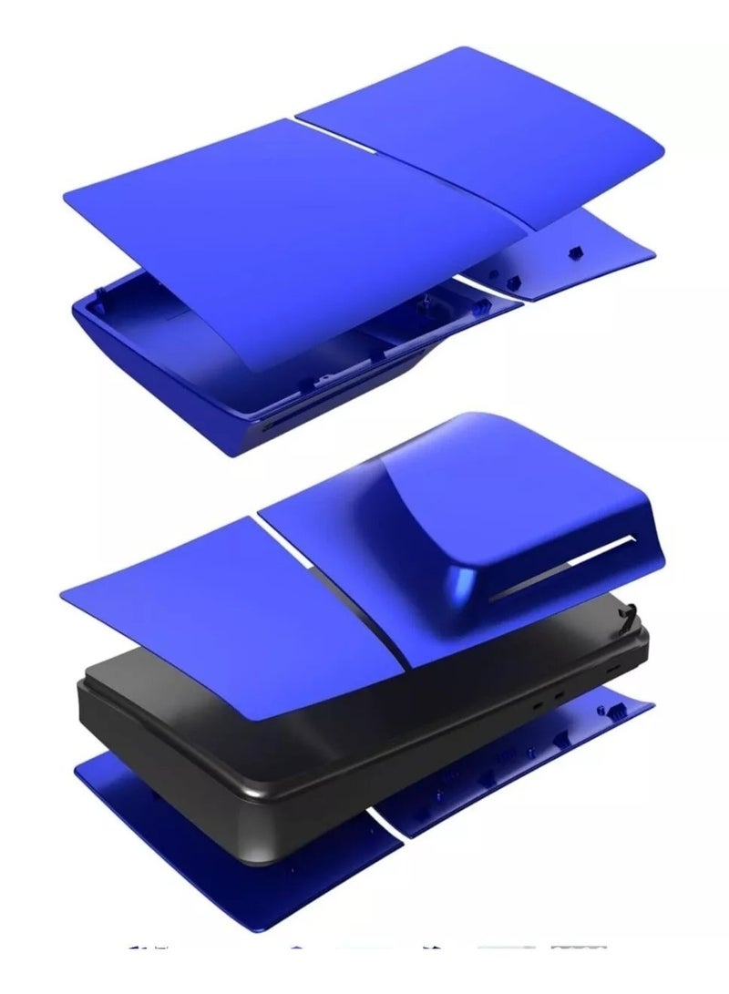 Playstation Faceplate Face Console Plate Cover Case Housing Shell For PS5 Slim (Disk Edition) - Blue - Image 3