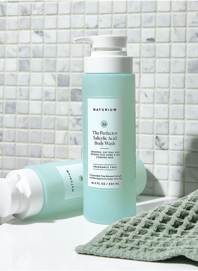NATURIUM The Perfector Salicylic Acid Body Wash, Gentle & Smoothing Cleanser, 16.9 oz  - Image 5