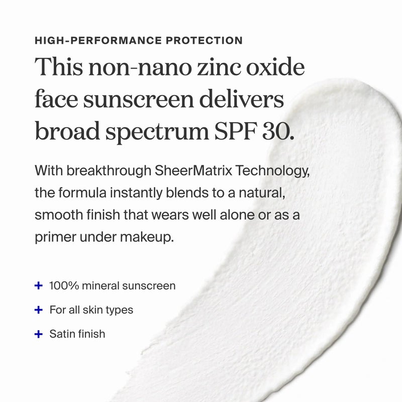 Supergoop! Mineral Sheerscreen SPF 30 PA+++, 1.5 fl oz - Mineral, Broad Spectrum Face Sunscreen + Primer + Helps Filter Blue Light - Satin Finish - For All Skin Types - Image 3