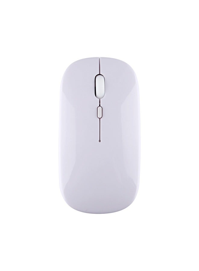 Direct Supply Applicable Mobile Phone Computer 2.4g Wireless Bluetooth Mouse Dual-mode Three-mode 5.2 Mute Silent Mouse-Color:189D Dual Mode Enhanced White - Image 1
